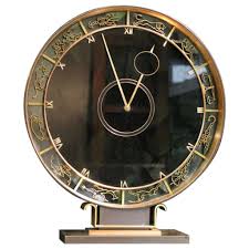 Wonderful Art Deco Zodiac Mantle Clock 1stdibs Com Antique Mantel Clocks Clock Mantle Clock