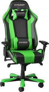 dxracer gamestoel king series pu leder zwart groen game stoel bureaustoel stoelen