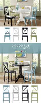 Dining room tables don't always have to be surrounded by chairs anymore. Designing Your Perfect Breakfast Nook With Two Table Heights And Plenty Of Colors To Choose Fro Round Dining Room Dining Room Table Set Kitchen Table Settings