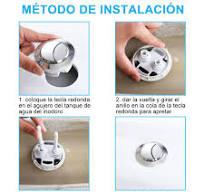 Botón doble para depósito de agua de inodoro，Botón de Inodoro Botón de  Tanque, 58mm,para inodoro,accesorios para depósito de agua para  baño,accesorios ...