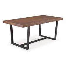 Compare prices on popular products in home furniture. Park Industrial Farmhouse Solid Wood Distressed Plank Top Dining Table Mahogany Saracina Home Target