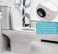 ZACUDA 2 PCS Kits de Boulon de Réservoir de Toilette Fixation Réservoir WC  Boulons de Réservoir de Chasse d'Eau Boulons de Réservoir à Cuvette Kit de  ...