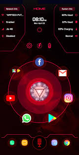 The New Arc Launcher 2018 This Launcher Is Launched By Arc Launcher This Is Based On Jarvis Stripe Iphone Wallpaper Themes For Mobile Dark Wallpaper Iphone