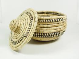 Marokkanische Roggen Gewunden Schlange Korb Etsy Vintage Baskets Hand Weaving Basket