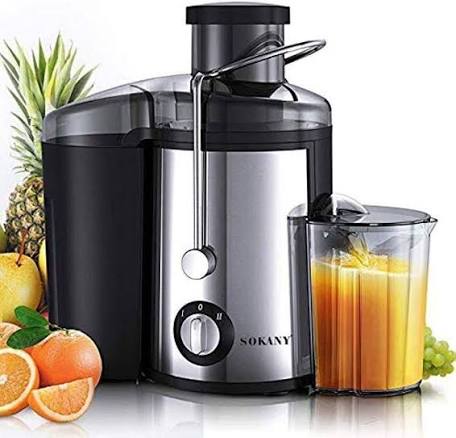 🍊 Extractor de Jugos Sokany 500W – Nuevo Extractor de jugos ideal para  frutas y verduras, perfecto para preparar jugos naturales de manera rápida  y sencilla. ✔️ 2 velocidades ✔️ Acero inoxidable