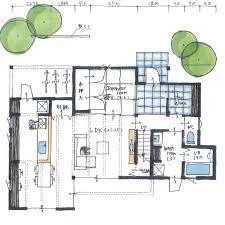 清家修吾さんはinstagramを利用しています ボツプラン380 自転車置き場が便利そうです ２階の外部の縦格子が縦長過ぎる気がします 屋根勾配を落として 縦格子を短くするとバランスが良くなりそうですね collabohous blueprints floor plans