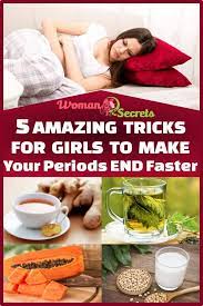 You can also make raspberyy and nettle leaf tea to slow menstrual bleeding. 5 Amazing Tricks For Girls To Make Your Periods End Faster Make Your Period End Faster Period End Faster How To Stop Period