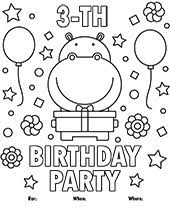 Free printable birthday coloring cards cards, create and print your own free printable birthday coloring cards cards at home Printable Greeting Cards Coloring Pages Topcoloringpages Net