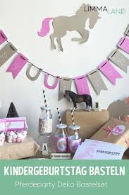 Pferdegeburtstag Feiern Pferdeparty Fur Kinder Dekorations Set Fur Den Kindergeburtstag Pferdeparty Kindergeburtstag Kindergeburtstag Basteln Pferde Party