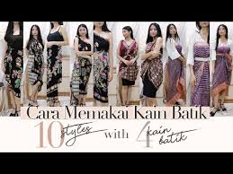 Kain batik yang cantik sebagai rok dipadupadankan dengan atasan polos, dapat menjadi pilihan busana yang menampilkan. Cara Memakai Kain Batik Sebagai Rok Dan Dress 10 Styles With Only 4 Kain Batik Youtube