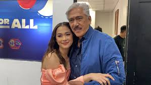 MAJA AND TITO SEN Nagkita sina Maja Salvador at Tito Sotto sa TV5 studios nang dumalaw ang TVJ sa opisina ng Kapatid Network. Dating Dabarkads si Maja sa programa ng Tito, Vic