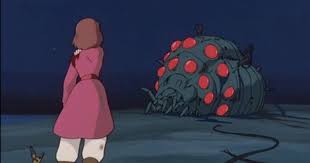 Nausicaa And Teto Staggering To The Ohmu Studio Ghibli Ghibli Movies Nausicaa