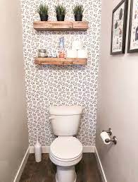 Add new style to a door, furniture, or accent piece. Easily Transform A Small Bathroom With Removable Wallpaper Little Miss Fearless