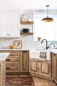 Rta wood cabinets went above and beyond in relation to customer service. White And Wood Kitchen Reveal Part 1 Cabinets Maison De Pax