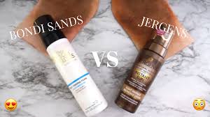 Which Is Worth Your Money Bondi Sands Vs Jergens Instant Sun Tanning Foam Reviews Bondi Sands Jeregens Fashion Potluck