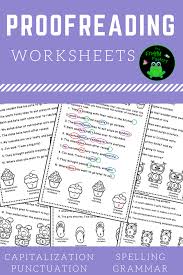 Proofreading Worksheets Editing Practice Teaching Writing Resource Classroom Worksheets