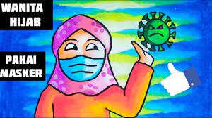 15+ gambar sketsa untuk belajar anak dalam mewarnai gambar. Tutorial Menggambar Wanita Hijab Pakai Masker Anti Corona Bersama Kak Yudha Youtube
