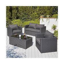 Outdoor & garden | george at asda. Black Orlando Outdoor Sofa Set 4 Piece Outdoor Garden George Outdoor Sofa Sets Garden Furniture Bistro Patio Set
