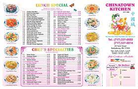 For current price and menu information, please contact the restaurant chinatown. Chinatown Kitchen Home Gettysburg Pennsylvania Menu Prices Restaurant Reviews Facebook