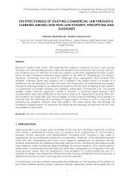 Jump to navigation jump to search. Pdf The Effectiveness Of Studying Commercial Law Through E Learning Among Uitm Non Law Students Perceptions And Guidelines