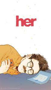 Her 2013 I Enjoyed This Movie I Liked The Palette Of Colours And I Thought Some Moments Of This Movie We Movie Posters Design Movie Poster Art Movie Posters