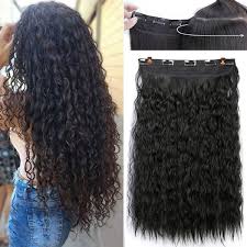 The trend of integration in the natural hair movement may contribute to the erasure of kinky hair textures in the media. 20 Inch Long Kinky Curly Hair High Temperature Synthetic Corn Wave Hair Extension Clip In Fiber Hair Pieces Wish