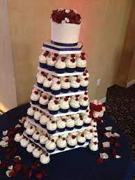 Navy Burgundy Wedding Cupcakes Wedding Cake Navy Navy Blue Wedding Cakes Burgundy Wedding Cake
