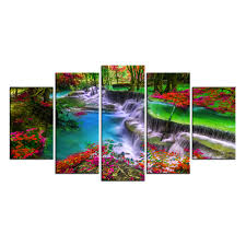 Lukisan mural #4 tehnik membuat pemandangan gunung es. Gambar Sungai Air Terjun Seni Dinding Kanvas Hutan Lukisan Pemandangan Alam Jelas Cetakan Gambar Untuk Dekorasi Rumah 5 Buah Buy Hutan Lukisan Dinding Dekorasi Air Terjun Lukisan Kanvas Taman Nasional Lukisan Dinding Product On