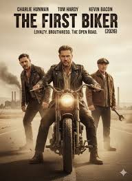 🎬 THE FIRST BIKER (2026) Genre: Crime / Drama / Action ⭐ Starring: Charlie  Hunnam, Kevin Bacon, Tom Hardy Plot Summary: The First Biker is a  hard-edged crime drama that explores the