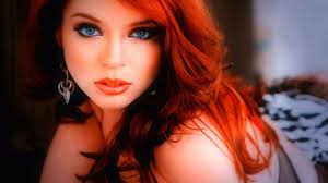 Red hair (or ginger hair) occurs naturally in one to two percent of the human population, appearing with greater frequency (two to six percent). Free Download Redhead Girl Red Lips Blue Eyes 1080p Hd Wallpaper 1600x900 For Your Desktop Mobile Tablet Explore 65 Red Head Wallpaper Gorgeous Redhead Wallpaper