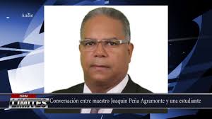 Audio maestro Joaquin Peña Agramonte y una estudiante