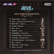 Gegar vaganza (gv) could be seen as a stepping stone for these artistes as one of their source of rezeki (sustenance) for them. O Xrhsths Jefri Aduba De Janitor Sto Twitter Gegaran Vaganza Gegarvaganza Kini Kemvaliiiiii Nurtizen Semua Are Chuols Ready Ayuh Kita Selusuri Barisan Peserta Gegarvaganza 6 Gv6 Dilampirkan Lagu Lagu Yang Bakal Berkumandang Pada