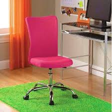 Armless Desk Chair Ergonomic Cute Fuschia Height Adjustable Office Chair Modern Comfortable Student Adjustable Office Chair Cheap Desk Chairs Girls Desk Chair