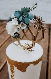Geometric Bee Floral Cake Topper Floral Cake Topper Bee Wedding Cake Bee Wedding Theme
