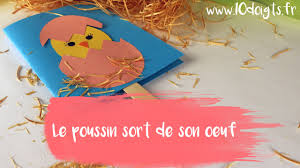 Coloriage poule colorier dessin imprimer. Diy Bricolage Paques Le Poussin Sort De Son Oeuf Tutoriel Video 10 Doigts Youtube