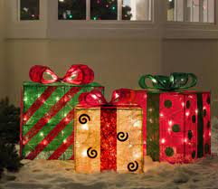 Shop devices, apparel, books, music & more. Set Of 3 Gold Green And Red Sisal Gift Boxes Lighted Christmas Yard Art In 2021 Amazon Christmas Decorations Outdoor Christmas Decorations Christmas Yard Decorations