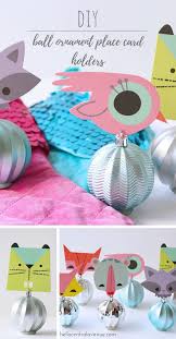 Materials white polymer clay dark grey polymer clay a cookie cutter in the shape of. Diy Ball Ornament Place Card Holders Hello Central Avenue