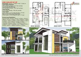 Reka bentuk rumah 2 tingkat terkini. Reka Bentuk Rumah 2 Tingkat Inhaus Rekabina