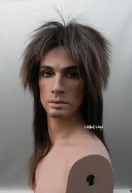 80's Rocker Wig .. Tina Turner .. Jareth .. Unisex .. Heavy Metal ..  Quality Wig .. Brown Mix