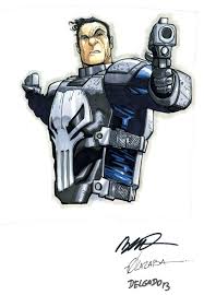 With raul julia, richard jordan, ana alicia, eddie velez. Punisher Commission By Humberto Ramos Punisher Art Marvel Art Comic Art