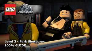 Jurassic park, the lost world: Lego Jurassic World Park Shutdown 100 Guide