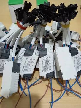 Dedicated LED driver chokes and transformers for POP ceiling lighting, AI generated