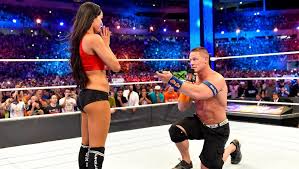 The wwe star tied the knot with his girlfriend shay shariatzadeh earlier this month. Wrestlemania 33 A First John Cena S Marriage Proposal To Nikki Bella