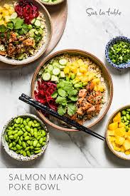 Through what channels does a product. Healthy Dinner Ideas Salmon Mango Poke Bowl Cooking Salmon Poke Bowl Recipe Healthy Dinner