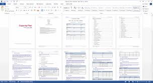 Capacity Plan Template Ms Office Templates Forms Checklists For Ms Office And Apple Iwork