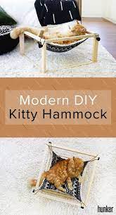 Your Cat Is Going To Lurve This Modern Diy Kitty Hammock Hunker Diy Cat Hammock Cat Diy Cat Hammock