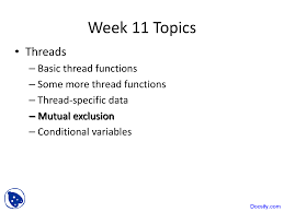 There's no mutual exclusion — two threads a and b can suffer this interleaving: Mutual Exclusion Advanced Unix Programming Lecture Slides Docsity