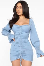 I Have Good Jeans Denim Mini Dress Medium Wash Denim Mini Dress Fashion Nova Dress Fashion Nova Outfits