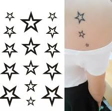 There are 2 types of star tattoo designs pentagram and nautical. Hand Back Water Proof Stickers Fresh Small White Five Pointed Star Tattoo Designs For Men And Women Hc008 Stars Tattoo Designs Star Tattootattoos Designs For Men Aliexpress