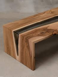 Custom Live Edge Table Made Of Walnut Wood River Table With Grey Glass Live Edge Coffee Table Waterfall Table For Architect Office Live Edge Coffee Table Live Edge Table Walnut Wood